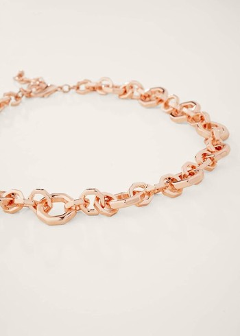 Phase Eight Chunky Chain Jewellery Rose/Gold USA | 9821306-SN